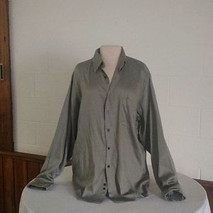 Men's green Geoffrey Beene oxford Shirt, Sz 17